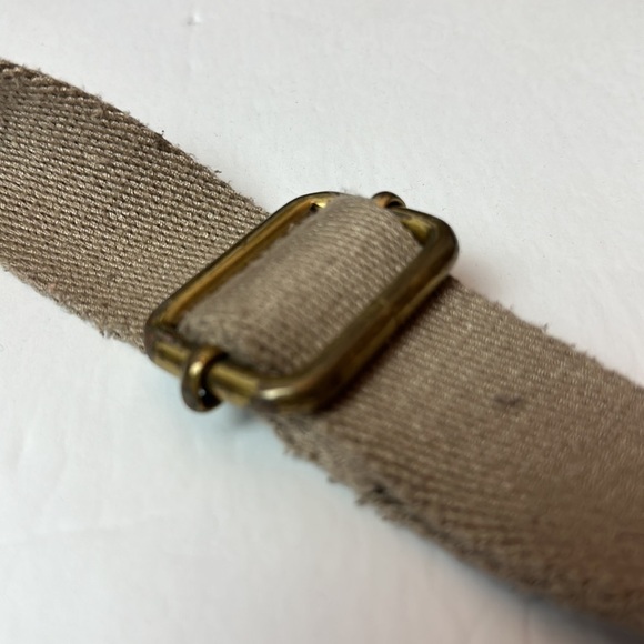 Fossil Metallic Brown Genuine leather Explorer Foldover Tote/ messenger bag. - Picture 2 of 14